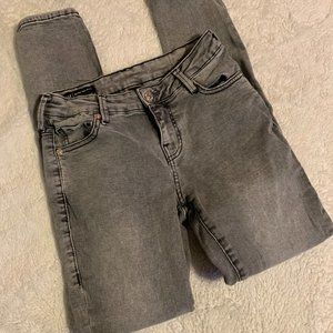 True Religion Halle High Rise Super Skinny Gray Wash SZ 26